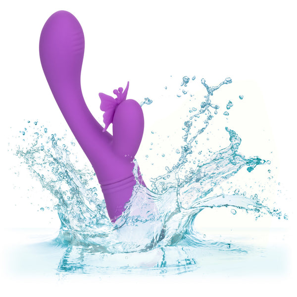 CalExotics Kiss Vibes Rechargeable Butterfly Kiss Flutter G-Spot & Clitoral Vibe - Purple - Extreme Toyz Singapore - https://extremetoyz.com.sg - Sex Toys and Lingerie Online Store - Bondage Gear / Vibrators / Electrosex Toys / Wireless Remote Control Vibes / Sexy Lingerie and Role Play / BDSM / Dungeon Furnitures / Dildos and Strap Ons &nbsp;/ Anal and Prostate Massagers / Anal Douche and Cleaning Aide / Delay Sprays and Gels / Lubricants and more...