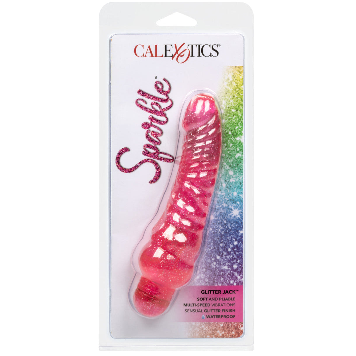 Personality Vibes Sparkle Glitter Jack Vibrator - Pink
