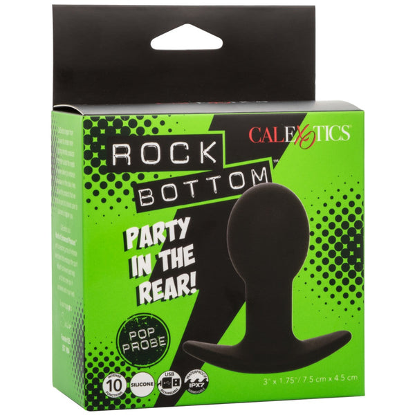 CalExotics Rock Bottom Pop Probe Rechargeable Anal Vibrator - Extreme Toyz Singapore - https://extremetoyz.com.sg - Sex Toys and Lingerie Online Store - Bondage Gear / Vibrators / Electrosex Toys / Wireless Remote Control Vibes / Sexy Lingerie and Role Play / BDSM / Dungeon Furnitures / Dildos and Strap Ons &nbsp;/ Anal and Prostate Massagers / Anal Douche and Cleaning Aide / Delay Sprays and Gels / Lubricants and more...