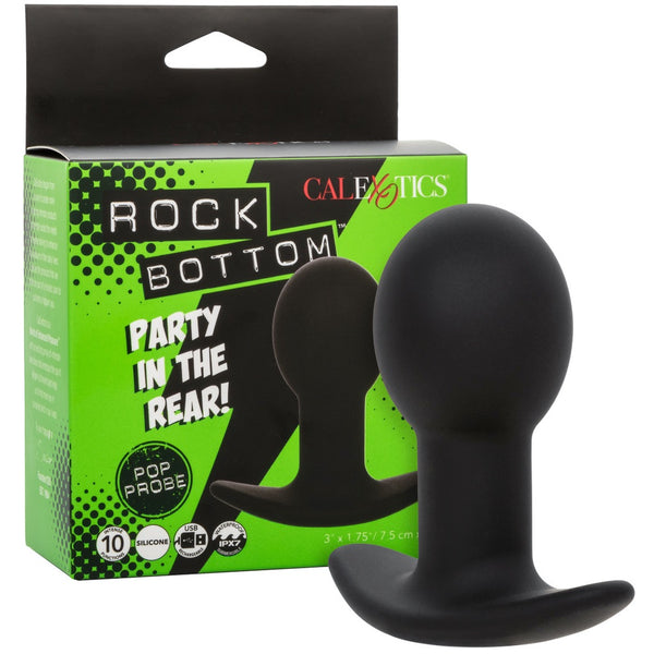 CalExotics Rock Bottom Pop Probe Rechargeable Anal Vibrator - Extreme Toyz Singapore - https://extremetoyz.com.sg - Sex Toys and Lingerie Online Store - Bondage Gear / Vibrators / Electrosex Toys / Wireless Remote Control Vibes / Sexy Lingerie and Role Play / BDSM / Dungeon Furnitures / Dildos and Strap Ons &nbsp;/ Anal and Prostate Massagers / Anal Douche and Cleaning Aide / Delay Sprays and Gels / Lubricants and more...