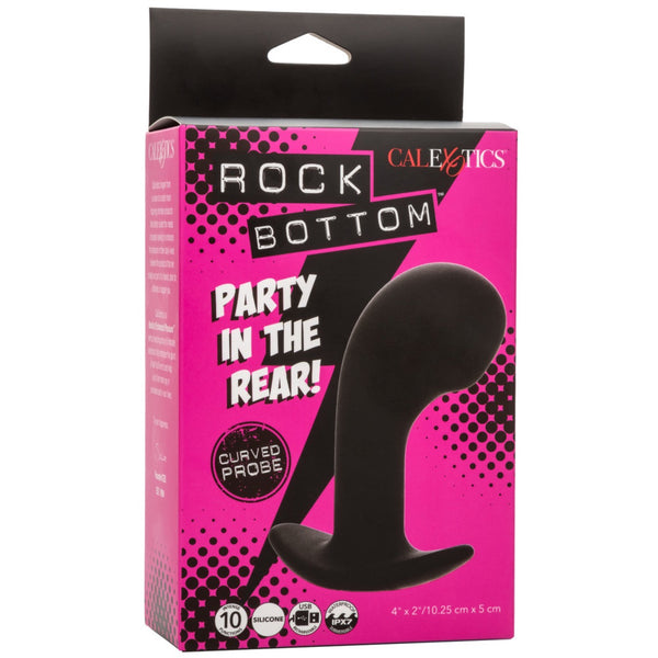 CalExotics Rock Bottom Curved Probe Rechargeable Prostate Vibrator - Extreme Toyz Singapore - https://extremetoyz.com.sg - Sex Toys and Lingerie Online Store - Bondage Gear / Vibrators / Electrosex Toys / Wireless Remote Control Vibes / Sexy Lingerie and Role Play / BDSM / Dungeon Furnitures / Dildos and Strap Ons &nbsp;/ Anal and Prostate Massagers / Anal Douche and Cleaning Aide / Delay Sprays and Gels / Lubricants and more...