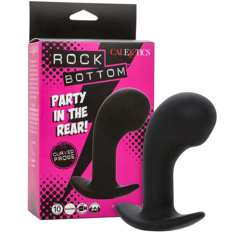 CalExotics Rock Bottom Curved Probe Rechargeable Prostate Vibrator - Extreme Toyz Singapore - https://extremetoyz.com.sg - Sex Toys and Lingerie Online Store - Bondage Gear / Vibrators / Electrosex Toys / Wireless Remote Control Vibes / Sexy Lingerie and Role Play / BDSM / Dungeon Furnitures / Dildos and Strap Ons &nbsp;/ Anal and Prostate Massagers / Anal Douche and Cleaning Aide / Delay Sprays and Gels / Lubricants and more...