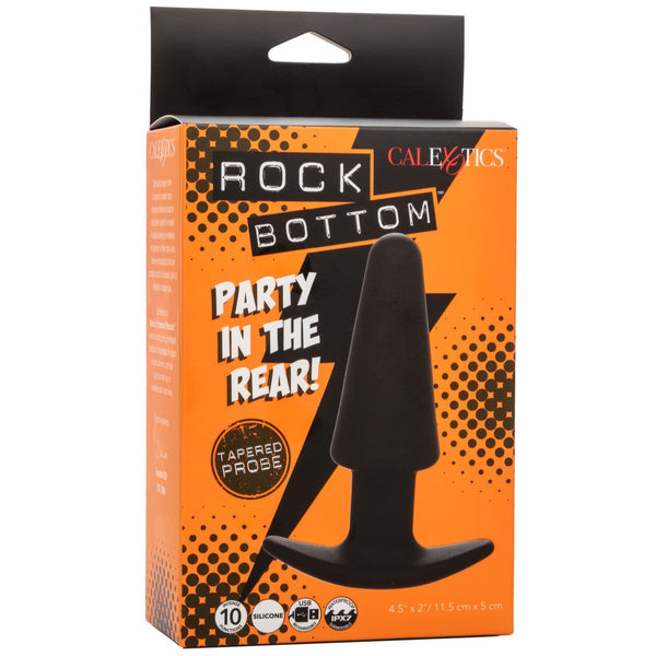 CalExotics Rock Bottom Tapered Probe Rechargeable Anal Vibrator - Extreme Toyz Singapore - https://extremetoyz.com.sg - Sex Toys and Lingerie Online Store - Bondage Gear / Vibrators / Electrosex Toys / Wireless Remote Control Vibes / Sexy Lingerie and Role Play / BDSM / Dungeon Furnitures / Dildos and Strap Ons &nbsp;/ Anal and Prostate Massagers / Anal Douche and Cleaning Aide / Delay Sprays and Gels / Lubricants and more...