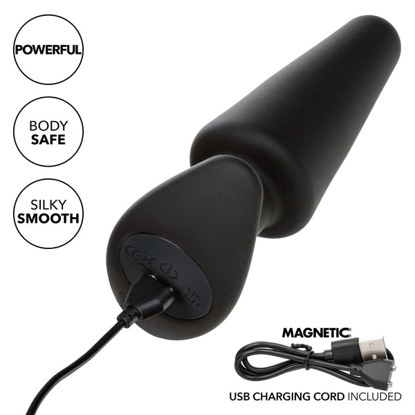 CalExotics Rock Bottom Tapered Probe Rechargeable Anal Vibrator - Extreme Toyz Singapore - https://extremetoyz.com.sg - Sex Toys and Lingerie Online Store - Bondage Gear / Vibrators / Electrosex Toys / Wireless Remote Control Vibes / Sexy Lingerie and Role Play / BDSM / Dungeon Furnitures / Dildos and Strap Ons &nbsp;/ Anal and Prostate Massagers / Anal Douche and Cleaning Aide / Delay Sprays and Gels / Lubricants and more...