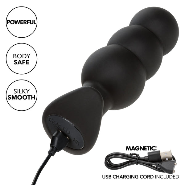 CalExotics Rock Bottom Beaded Probe Rechargeable Anal Vibrator - Extreme Toyz Singapore - https://extremetoyz.com.sg - Sex Toys and Lingerie Online Store - Bondage Gear / Vibrators / Electrosex Toys / Wireless Remote Control Vibes / Sexy Lingerie and Role Play / BDSM / Dungeon Furnitures / Dildos and Strap Ons &nbsp;/ Anal and Prostate Massagers / Anal Douche and Cleaning Aide / Delay Sprays and Gels / Lubricants and more...