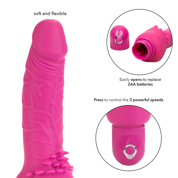 Studs Bendie Stud Cliterrific Vibrator - Pink