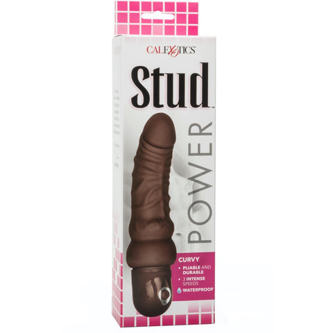 Studs Power Stud Curvy Vibrator - Brown