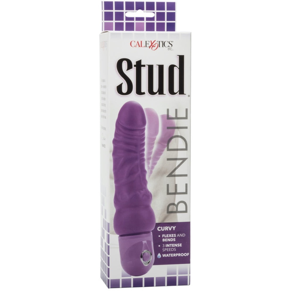 Studs Bendie Power Stud Curvy Vibrator - Purple