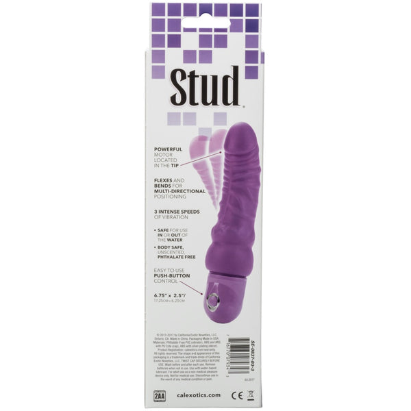 Studs Bendie Power Stud Curvy Vibrator - Purple