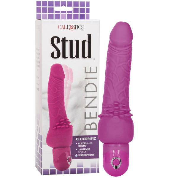 CalExotics Bendie Stud Cliterrific Vibrating Dildo - Extreme Toyz Singapore - https://extremetoyz.com.sg - Sex Toys and Lingerie Online Store - Bondage Gear / Vibrators / Electrosex Toys / Wireless Remote Control Vibes / Sexy Lingerie and Role Play / BDSM / Dungeon Furnitures / Dildos and Strap Ons  / Anal and Prostate Massagers / Anal Douche and Cleaning Aide / Delay Sprays and Gels / Lubricants and more...