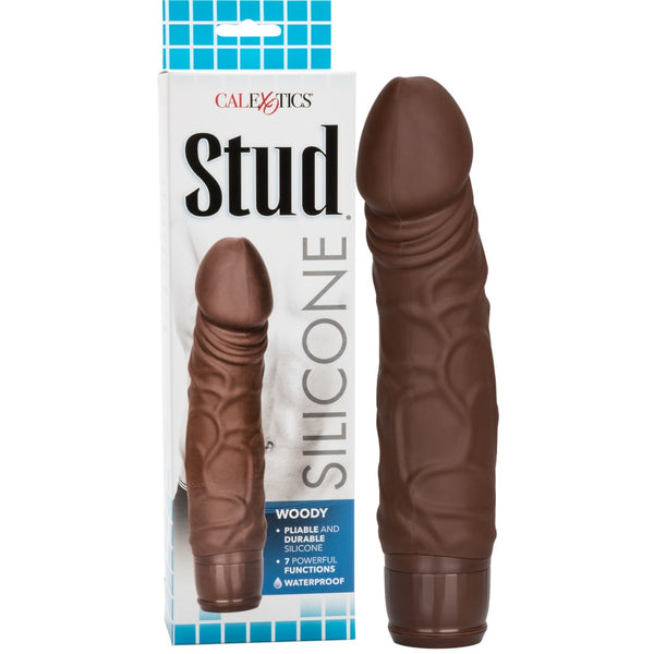 CalExotics Silicone Stud Woody Vibrating Dildo - Extreme Toyz Singapore - https://extremetoyz.com.sg - Sex Toys and Lingerie Online Store - Bondage Gear / Vibrators / Electrosex Toys / Wireless Remote Control Vibes / Sexy Lingerie and Role Play / BDSM / Dungeon Furnitures / Dildos and Strap Ons  / Anal and Prostate Massagers / Anal Douche and Cleaning Aide / Delay Sprays and Gels / Lubricants and more...