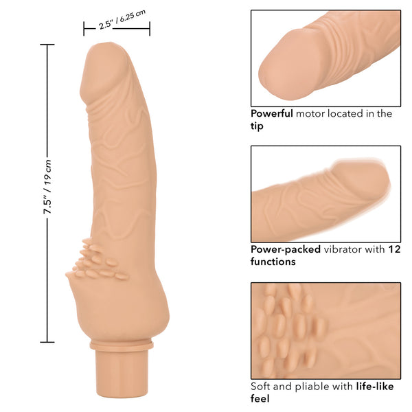 Studs Rechargeable Power Stud Cliterrific Vibrator - Ivory