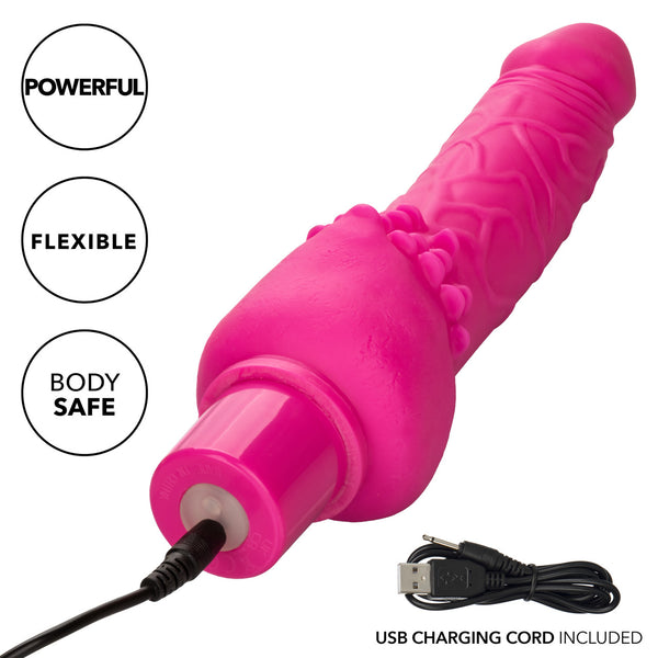 Studs Rechargeable Power Stud Cliterrific Vibrator - Pink