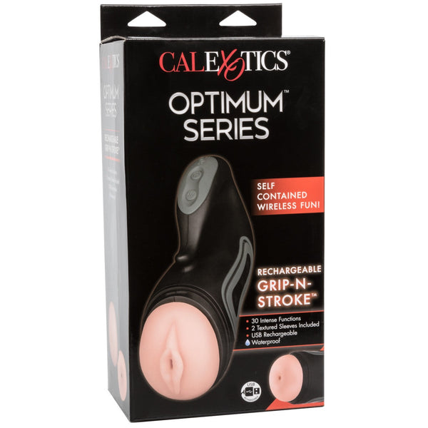 CalExotics Optimum Power Rechargeable Gri-N-Stroke - Extreme Toyz Singapore - https://extremetoyz.com.sg - Sex Toys and Lingerie Online Store - Bondage Gear / Vibrators / Electrosex Toys / Wireless Remote Control Vibes / Sexy Lingerie and Role Play / BDSM / Dungeon Furnitures / Dildos and Strap Ons &nbsp;/ Anal and Prostate Massagers / Anal Douche and Cleaning Aide / Delay Sprays and Gels / Lubricants and more...