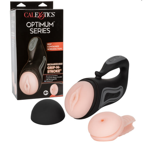 CalExotics Optimum Power Rechargeable Gri-N-Stroke - Extreme Toyz Singapore - https://extremetoyz.com.sg - Sex Toys and Lingerie Online Store - Bondage Gear / Vibrators / Electrosex Toys / Wireless Remote Control Vibes / Sexy Lingerie and Role Play / BDSM / Dungeon Furnitures / Dildos and Strap Ons &nbsp;/ Anal and Prostate Massagers / Anal Douche and Cleaning Aide / Delay Sprays and Gels / Lubricants and more...