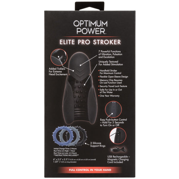 CalExotics Optimum Power Elite Pro Stroker - Extreme Toyz Singapore - https://extremetoyz.com.sg - Sex Toys and Lingerie Online Store - Bondage Gear / Vibrators / Electrosex Toys / Wireless Remote Control Vibes / Sexy Lingerie and Role Play / BDSM / Dungeon Furnitures / Dildos and Strap Ons &nbsp;/ Anal and Prostate Massagers / Anal Douche and Cleaning Aide / Delay Sprays and Gels / Lubricants and more...