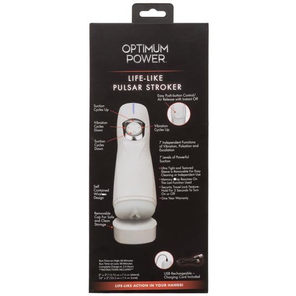 CalExotics Optimum Power Lifelike Pulsar Stroker - Extreme Toyz Singapore - https://extremetoyz.com.sg - Sex Toys and Lingerie Online Store - Bondage Gear / Vibrators / Electrosex Toys / Wireless Remote Control Vibes / Sexy Lingerie and Role Play / BDSM / Dungeon Furnitures / Dildos and Strap Ons &nbsp;/ Anal and Prostate Massagers / Anal Douche and Cleaning Aide / Delay Sprays and Gels / Lubricants and more...