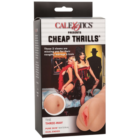 CalExotics Cheap Thrills The Three-Way Masturbation Stroker - Extreme Toyz Singapore - https://extremetoyz.com.sg - Sex Toys and Lingerie Online Store - Bondage Gear / Vibrators / Electrosex Toys / Wireless Remote Control Vibes / Sexy Lingerie and Role Play / BDSM / Dungeon Furnitures / Dildos and Strap Ons &nbsp;/ Anal and Prostate Massagers / Anal Douche and Cleaning Aide / Delay Sprays and Gels / Lubricants and more...