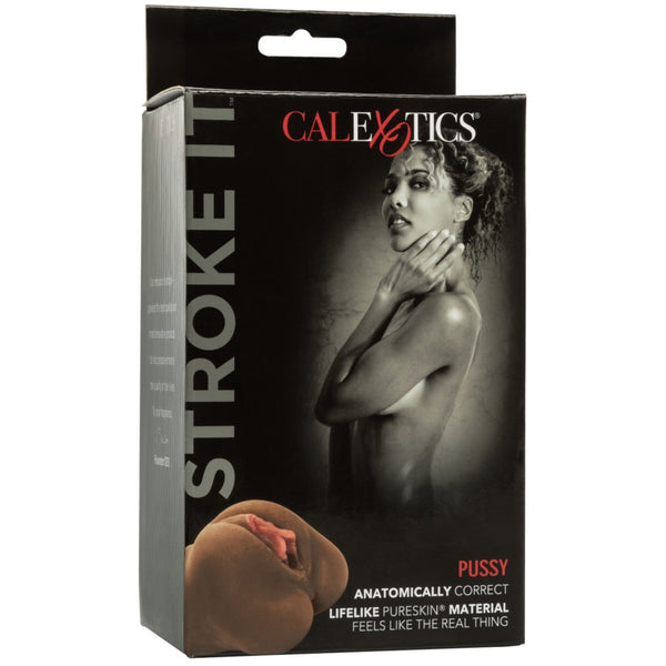 CalExotics Stroke It Pussy Stroker - Brown - Extreme Toyz Singapore - https://extremetoyz.com.sg - Sex Toys and Lingerie Online Store - Bondage Gear / Vibrators / Electrosex Toys / Wireless Remote Control Vibes / Sexy Lingerie and Role Play / BDSM / Dungeon Furnitures / Dildos and Strap Ons &nbsp;/ Anal and Prostate Massagers / Anal Douche and Cleaning Aide / Delay Sprays and Gels / Lubricants and more...