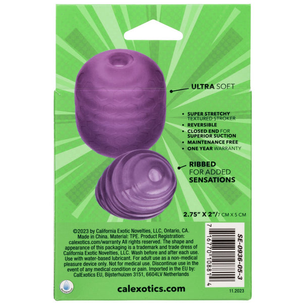 CalExotics Pop Sock! Textured Stroker - Purple  - Extreme Toyz Singapore - https://extremetoyz.com.sg - Sex Toys and Lingerie Online Store - Bondage Gear / Vibrators / Electrosex Toys / Wireless Remote Control Vibes / Sexy Lingerie and Role Play / BDSM / Dungeon Furnitures / Dildos and Strap Ons &nbsp;/ Anal and Prostate Massagers / Anal Douche and Cleaning Aide / Delay Sprays and Gels / Lubricants and more...