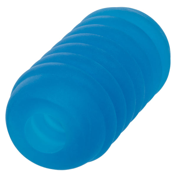 CalExotics Pop Sock! Ribbed Stroker - Blue - Extreme Toyz Singapore - https://extremetoyz.com.sg - Sex Toys and Lingerie Online Store - Bondage Gear / Vibrators / Electrosex Toys / Wireless Remote Control Vibes / Sexy Lingerie and Role Play / BDSM / Dungeon Furnitures / Dildos and Strap Ons &nbsp;/ Anal and Prostate Massagers / Anal Douche and Cleaning Aide / Delay Sprays and Gels / Lubricants and more...