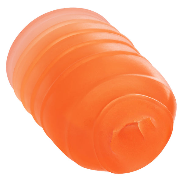 CalExotics Pop Sock! Ribbed Stroker - Orange - Extreme Toyz Singapore - https://extremetoyz.com.sg - Sex Toys and Lingerie Online Store - Bondage Gear / Vibrators / Electrosex Toys / Wireless Remote Control Vibes / Sexy Lingerie and Role Play / BDSM / Dungeon Furnitures / Dildos and Strap Ons &nbsp;/ Anal and Prostate Massagers / Anal Douche and Cleaning Aide / Delay Sprays and Gels / Lubricants and more...