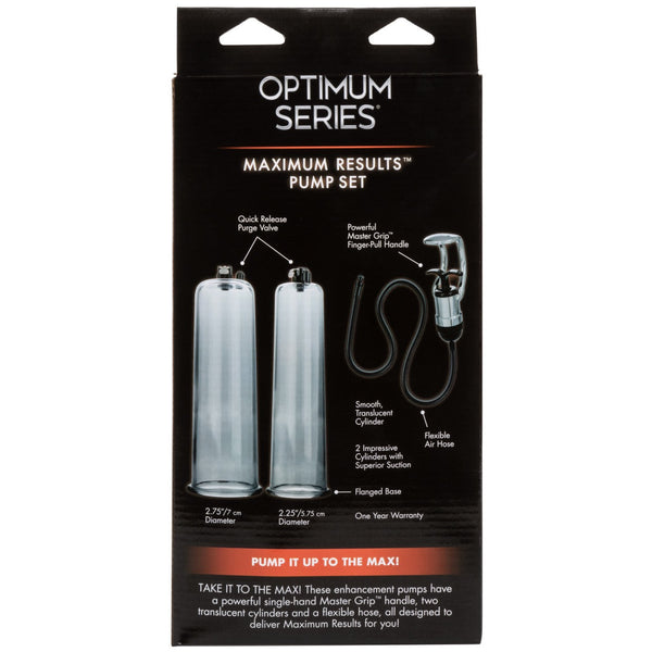 CalExotics  Optimum Series Maximum Results Pump Set - Extreme Toyz Singapore - https://extremetoyz.com.sg - Sex Toys and Lingerie Online Store - Bondage Gear / Vibrators / Electrosex Toys / Wireless Remote Control Vibes / Sexy Lingerie and Role Play / BDSM / Dungeon Furnitures / Dildos and Strap Ons &nbsp;/ Anal and Prostate Massagers / Anal Douche and Cleaning Aide / Delay Sprays and Gels / Lubricants and more...