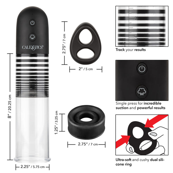 CalExotics Optimum Series Rechargeable EZ Pump Kit - Extreme Toyz Singapore - https://extremetoyz.com.sg - Sex Toys and Lingerie Online Store - Bondage Gear / Vibrators / Electrosex Toys / Wireless Remote Control Vibes / Sexy Lingerie and Role Play / BDSM / Dungeon Furnitures / Dildos and Strap Ons &nbsp;/ Anal and Prostate Massagers / Anal Douche and Cleaning Aide / Delay Sprays and Gels / Lubricants and more...