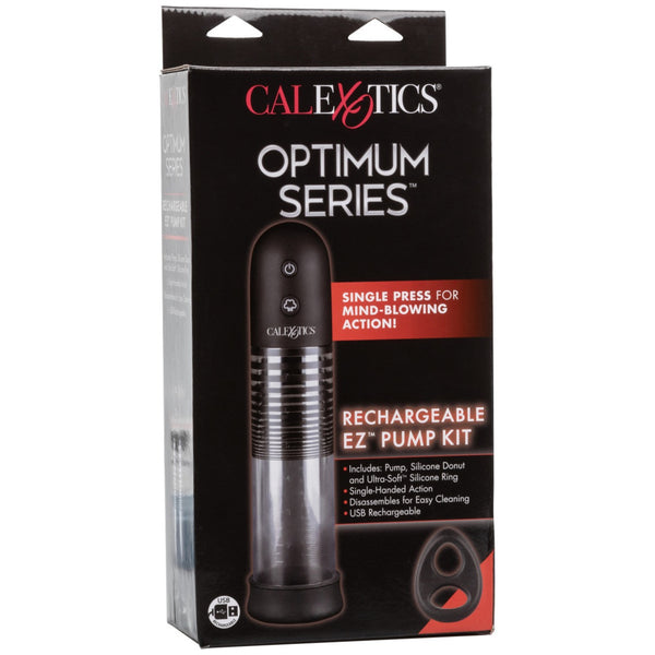 CalExotics Optimum Series Rechargeable EZ Pump Kit - Extreme Toyz Singapore - https://extremetoyz.com.sg - Sex Toys and Lingerie Online Store - Bondage Gear / Vibrators / Electrosex Toys / Wireless Remote Control Vibes / Sexy Lingerie and Role Play / BDSM / Dungeon Furnitures / Dildos and Strap Ons &nbsp;/ Anal and Prostate Massagers / Anal Douche and Cleaning Aide / Delay Sprays and Gels / Lubricants and more...