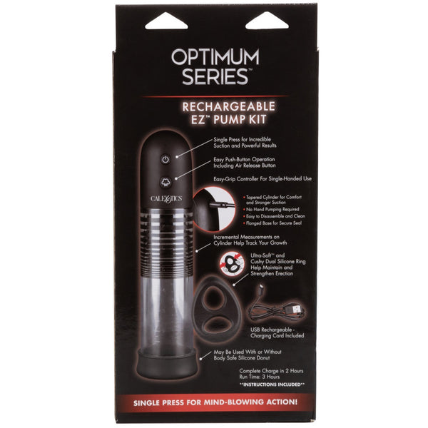 CalExotics Optimum Series Rechargeable EZ Pump Kit - Extreme Toyz Singapore - https://extremetoyz.com.sg - Sex Toys and Lingerie Online Store - Bondage Gear / Vibrators / Electrosex Toys / Wireless Remote Control Vibes / Sexy Lingerie and Role Play / BDSM / Dungeon Furnitures / Dildos and Strap Ons &nbsp;/ Anal and Prostate Massagers / Anal Douche and Cleaning Aide / Delay Sprays and Gels / Lubricants and more...