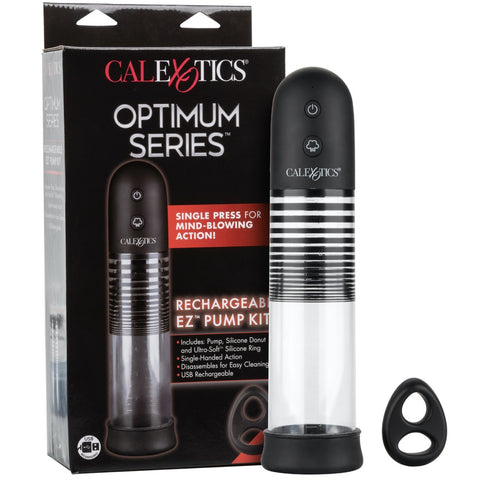 CalExotics Optimum Series Rechargeable EZ Pump Kit - Extreme Toyz Singapore - https://extremetoyz.com.sg - Sex Toys and Lingerie Online Store - Bondage Gear / Vibrators / Electrosex Toys / Wireless Remote Control Vibes / Sexy Lingerie and Role Play / BDSM / Dungeon Furnitures / Dildos and Strap Ons &nbsp;/ Anal and Prostate Massagers / Anal Douche and Cleaning Aide / Delay Sprays and Gels / Lubricants and more...