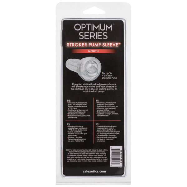 CalExotics Optimum Series Stroker Pump Sleeve Mouth - Extreme Toyz Singapore - https://extremetoyz.com.sg - Sex Toys and Lingerie Online Store - Bondage Gear / Vibrators / Electrosex Toys / Wireless Remote Control Vibes / Sexy Lingerie and Role Play / BDSM / Dungeon Furnitures / Dildos and Strap Ons &nbsp;/ Anal and Prostate Massagers / Anal Douche and Cleaning Aide / Delay Sprays and Gels / Lubricants and more...