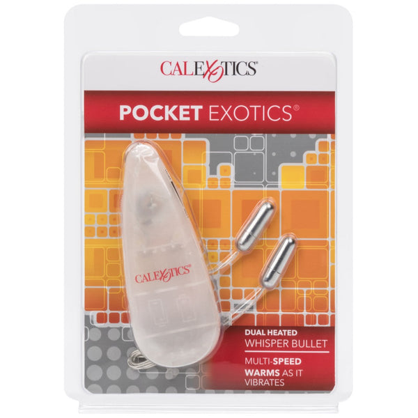 CalExotics Pocket Exotics Dual Heated Whisper Bullets - Extreme Toyz Singapore - https://extremetoyz.com.sg - Sex Toys and Lingerie Online Store - Bondage Gear / Vibrators / Electrosex Toys / Wireless Remote Control Vibes / Sexy Lingerie and Role Play / BDSM / Dungeon Furnitures / Dildos and Strap Ons &nbsp;/ Anal and Prostate Massagers / Anal Douche and Cleaning Aide / Delay Sprays and Gels / Lubricants and more...