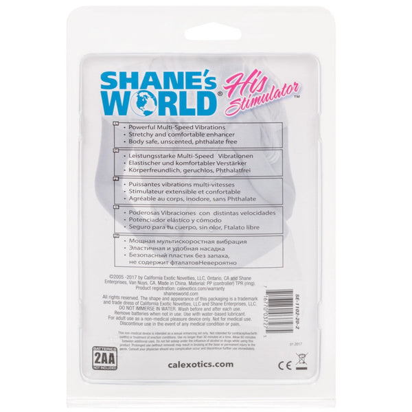 CalExotics Shane's World His Stimulator Pleasure Ring - Extreme Toyz Singapore - https://extremetoyz.com.sg - Sex Toys and Lingerie Online Store - Bondage Gear / Vibrators / Electrosex Toys / Wireless Remote Control Vibes / Sexy Lingerie and Role Play / BDSM / Dungeon Furnitures / Dildos and Strap Ons &nbsp;/ Anal and Prostate Massagers / Anal Douche and Cleaning Aide / Delay Sprays and Gels / Lubricants and more...