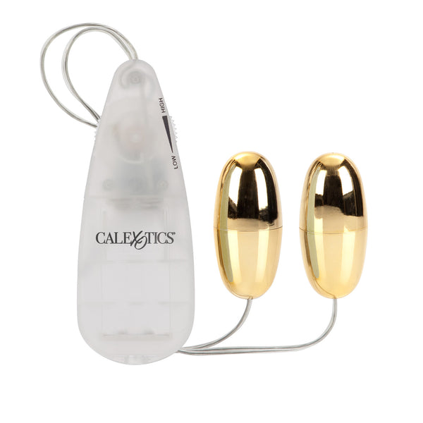 CalExotics Pocket Exotics Vibrating Double Gold Bullets - Extreme Toyz Singapore - https://extremetoyz.com.sg - Sex Toys and Lingerie Online Store - Bondage Gear / Vibrators / Electrosex Toys / Wireless Remote Control Vibes / Sexy Lingerie and Role Play / BDSM / Dungeon Furnitures / Dildos and Strap Ons &nbsp;/ Anal and Prostate Massagers / Anal Douche and Cleaning Aide / Delay Sprays and Gels / Lubricants and more...