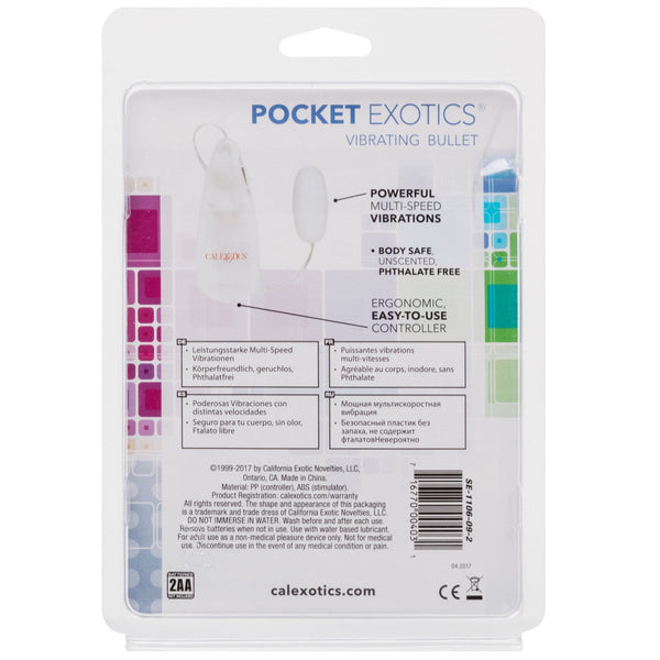 CalExotics Pocket Exotics Vibrating Bullet - Extreme Toyz Singapore - https://extremetoyz.com.sg - Sex Toys and Lingerie Online Store - Bondage Gear / Vibrators / Electrosex Toys / Wireless Remote Control Vibes / Sexy Lingerie and Role Play / BDSM / Dungeon Furnitures / Dildos and Strap Ons &nbsp;/ Anal and Prostate Massagers / Anal Douche and Cleaning Aide / Delay Sprays and Gels / Lubricants and more...