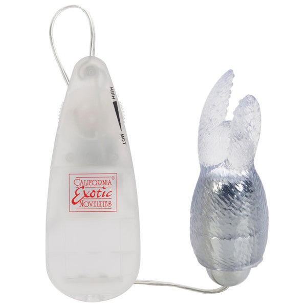 CalExotics Pocket Exotics Snow Bunny Bullet - Clear - Extreme Toyz Singapore - https://extremetoyz.com.sg - Sex Toys and Lingerie Online Store - Bondage Gear / Vibrators / Electrosex Toys / Wireless Remote Control Vibes / Sexy Lingerie and Role Play / BDSM / Dungeon Furnitures / Dildos and Strap Ons &nbsp;/ Anal and Prostate Massagers / Anal Douche and Cleaning Aide / Delay Sprays and Gels / Lubricants and more...