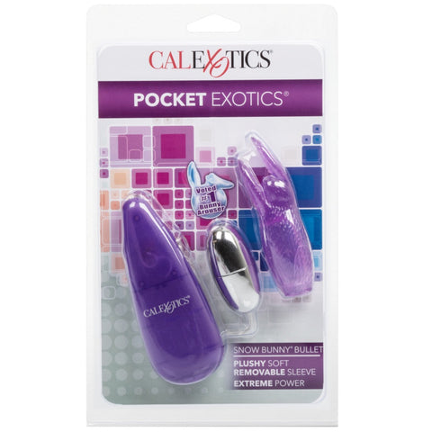 CalExotics Pocket Exotics Snow Bunny Bullet - Purple - Extreme Toyz Singapore - https://extremetoyz.com.sg - Sex Toys and Lingerie Online Store - Bondage Gear / Vibrators / Electrosex Toys / Wireless Remote Control Vibes / Sexy Lingerie and Role Play / BDSM / Dungeon Furnitures / Dildos and Strap Ons &nbsp;/ Anal and Prostate Massagers / Anal Douche and Cleaning Aide / Delay Sprays and Gels / Lubricants and more...