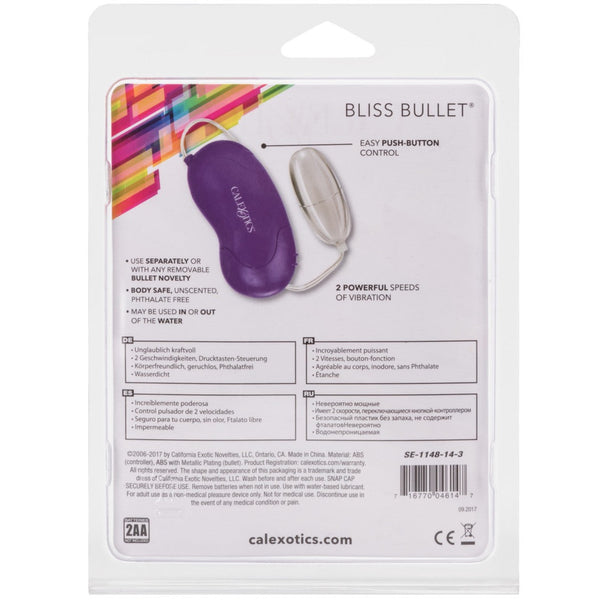 CalExotics Classic Bliss Bullet Vibrator - Purple - Extreme Toyz Singapore - https://extremetoyz.com.sg - Sex Toys and Lingerie Online Store - Bondage Gear / Vibrators / Electrosex Toys / Wireless Remote Control Vibes / Sexy Lingerie and Role Play / BDSM / Dungeon Furnitures / Dildos and Strap Ons &nbsp;/ Anal and Prostate Massagers / Anal Douche and Cleaning Aide / Delay Sprays and Gels / Lubricants and more...