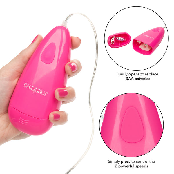 CalExotics Classic Waterproof Gyrating Oversized Turbo Bullet Vibrator - Pink - Extreme Toyz Singapore - https://extremetoyz.com.sg - Sex Toys and Lingerie Online Store - Bondage Gear / Vibrators / Electrosex Toys / Wireless Remote Control Vibes / Sexy Lingerie and Role Play / BDSM / Dungeon Furnitures / Dildos and Strap Ons &nbsp;/ Anal and Prostate Massagers / Anal Douche and Cleaning Aide / Delay Sprays and Gels / Lubricants and more...