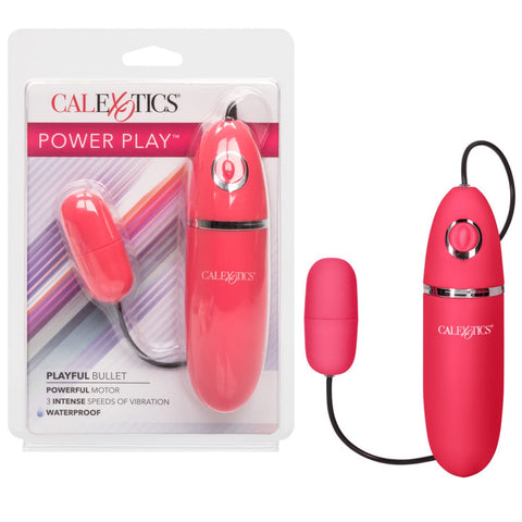 CalExotics Power Play Playful Bullet Vibrator - Pink - Extreme Toyz Singapore - https://extremetoyz.com.sg - Sex Toys and Lingerie Online Store - Bondage Gear / Vibrators / Electrosex Toys / Wireless Remote Control Vibes / Sexy Lingerie and Role Play / BDSM / Dungeon Furnitures / Dildos and Strap Ons &nbsp;/ Anal and Prostate Massagers / Anal Douche and Cleaning Aide / Delay Sprays and Gels / Lubricants and more...