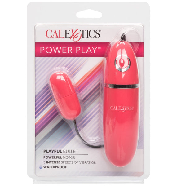 CalExotics Power Play Playful Bullet Vibrator - Pink - Extreme Toyz Singapore - https://extremetoyz.com.sg - Sex Toys and Lingerie Online Store - Bondage Gear / Vibrators / Electrosex Toys / Wireless Remote Control Vibes / Sexy Lingerie and Role Play / BDSM / Dungeon Furnitures / Dildos and Strap Ons &nbsp;/ Anal and Prostate Massagers / Anal Douche and Cleaning Aide / Delay Sprays and Gels / Lubricants and more...