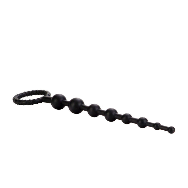 CalExotics Booty Call X-10 Silicone Anal Beads - Black - Extreme Toyz Singapore - https://extremetoyz.com.sg - Sex Toys and Lingerie Online Store - Bondage Gear / Vibrators / Electrosex Toys / Wireless Remote Control Vibes / Sexy Lingerie and Role Play / BDSM / Dungeon Furnitures / Dildos and Strap Ons &nbsp;/ Anal and Prostate Massagers / Anal Douche and Cleaning Aide / Delay Sprays and Gels / Lubricants and more...