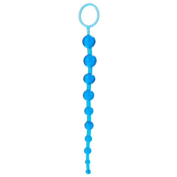 CalExotics X-10 Anal Beads - Blue - Extreme Toyz Singapore - https://extremetoyz.com.sg - Sex Toys and Lingerie Online Store - Bondage Gear / Vibrators / Electrosex Toys / Wireless Remote Control Vibes / Sexy Lingerie and Role Play / BDSM / Dungeon Furnitures / Dildos and Strap Ons &nbsp;/ Anal and Prostate Massagers / Anal Douche and Cleaning Aide / Delay Sprays and Gels / Lubricants and more...