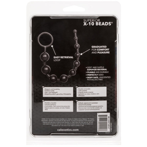 CalExotics Superior X-10 Beads - Extreme Toyz Singapore - https://extremetoyz.com.sg - Sex Toys and Lingerie Online Store - Bondage Gear / Vibrators / Electrosex Toys / Wireless Remote Control Vibes / Sexy Lingerie and Role Play / BDSM / Dungeon Furnitures / Dildos and Strap Ons &nbsp;/ Anal and Prostate Massagers / Anal Douche and Cleaning Aide / Delay Sprays and Gels / Lubricants and more...