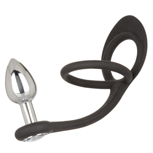 CalExotics Star Fucker Mini Plug with Silicone Dual Cock Ring - Extreme Toyz Singapore - https://extremetoyz.com.sg - Sex Toys and Lingerie Online Store - Bondage Gear / Vibrators / Electrosex Toys / Wireless Remote Control Vibes / Sexy Lingerie and Role Play / BDSM / Dungeon Furnitures / Dildos and Strap Ons &nbsp;/ Anal and Prostate Massagers / Anal Douche and Cleaning Aide / Delay Sprays and Gels / Lubricants and more...