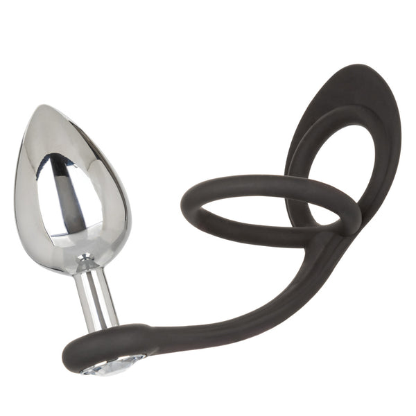 CalExotics Star Fucker XL Teardrop Plugwith Silicone Dual Cock Ring - Extreme Toyz Singapore - https://extremetoyz.com.sg - Sex Toys and Lingerie Online Store - Bondage Gear / Vibrators / Electrosex Toys / Wireless Remote Control Vibes / Sexy Lingerie and Role Play / BDSM / Dungeon Furnitures / Dildos and Strap Ons &nbsp;/ Anal and Prostate Massagers / Anal Douche and Cleaning Aide / Delay Sprays and Gels / Lubricants and more...