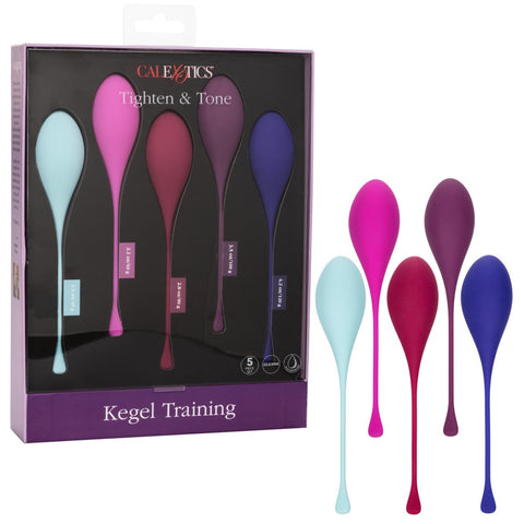 CalExotics Kegel Collection Kegel Training 5-Piece Set - Extreme Toyz Singapore - https://extremetoyz.com.sg - Sex Toys and Lingerie Online Store - Bondage Gear / Vibrators / Electrosex Toys / Wireless Remote Control Vibes / Sexy Lingerie and Role Play / BDSM / Dungeon Furnitures / Dildos and Strap Ons &nbsp;/ Anal and Prostate Massagers / Anal Douche and Cleaning Aide / Delay Sprays and Gels / Lubricants and more...