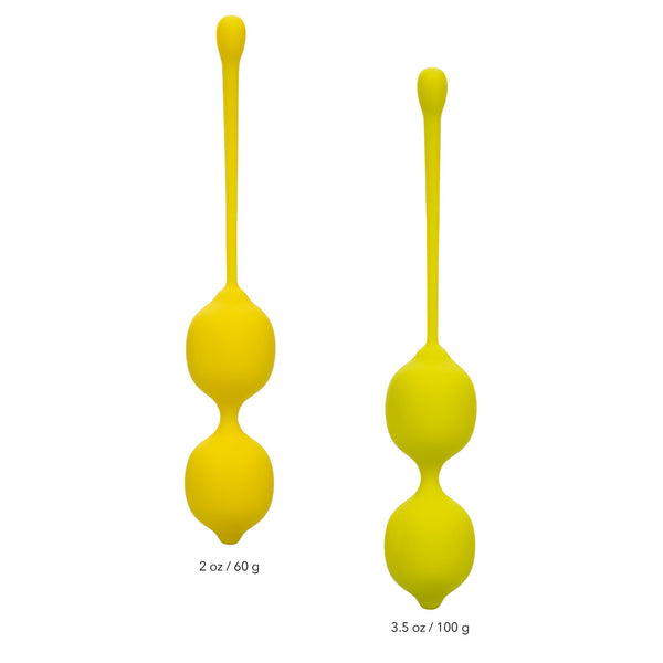 Calexotics Kegel Training Set Lemon - Extreme Toyz Singapore - https://extremetoyz.com.sg - Sex Toys and Lingerie Online Store - Bondage Gear / Vibrators / Electrosex Toys / Wireless Remote Control Vibes / Sexy Lingerie and Role Play / BDSM / Dungeon Furnitures / Dildos and Strap Ons &nbsp;/ Anal and Prostate Massagers / Anal Douche and Cleaning Aide / Delay Sprays and Gels / Lubricants and more...