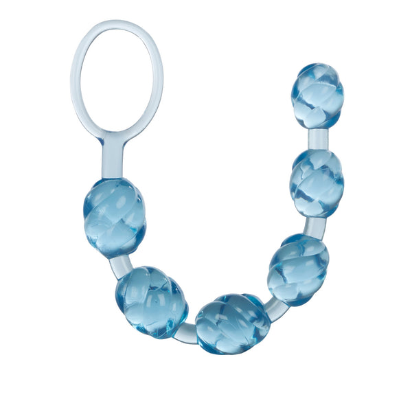 CalExotics Swirl Pleasure Beads - Blue - Extreme Toyz Singapore - https://extremetoyz.com.sg - Sex Toys and Lingerie Online Store - Bondage Gear / Vibrators / Electrosex Toys / Wireless Remote Control Vibes / Sexy Lingerie and Role Play / BDSM / Dungeon Furnitures / Dildos and Strap Ons &nbsp;/ Anal and Prostate Massagers / Anal Douche and Cleaning Aide / Delay Sprays and Gels / Lubricants and more...